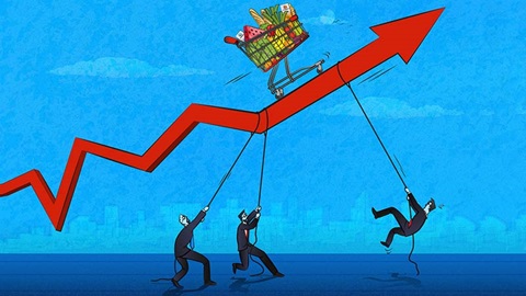 inflation, augmentation des prix en supermarchés